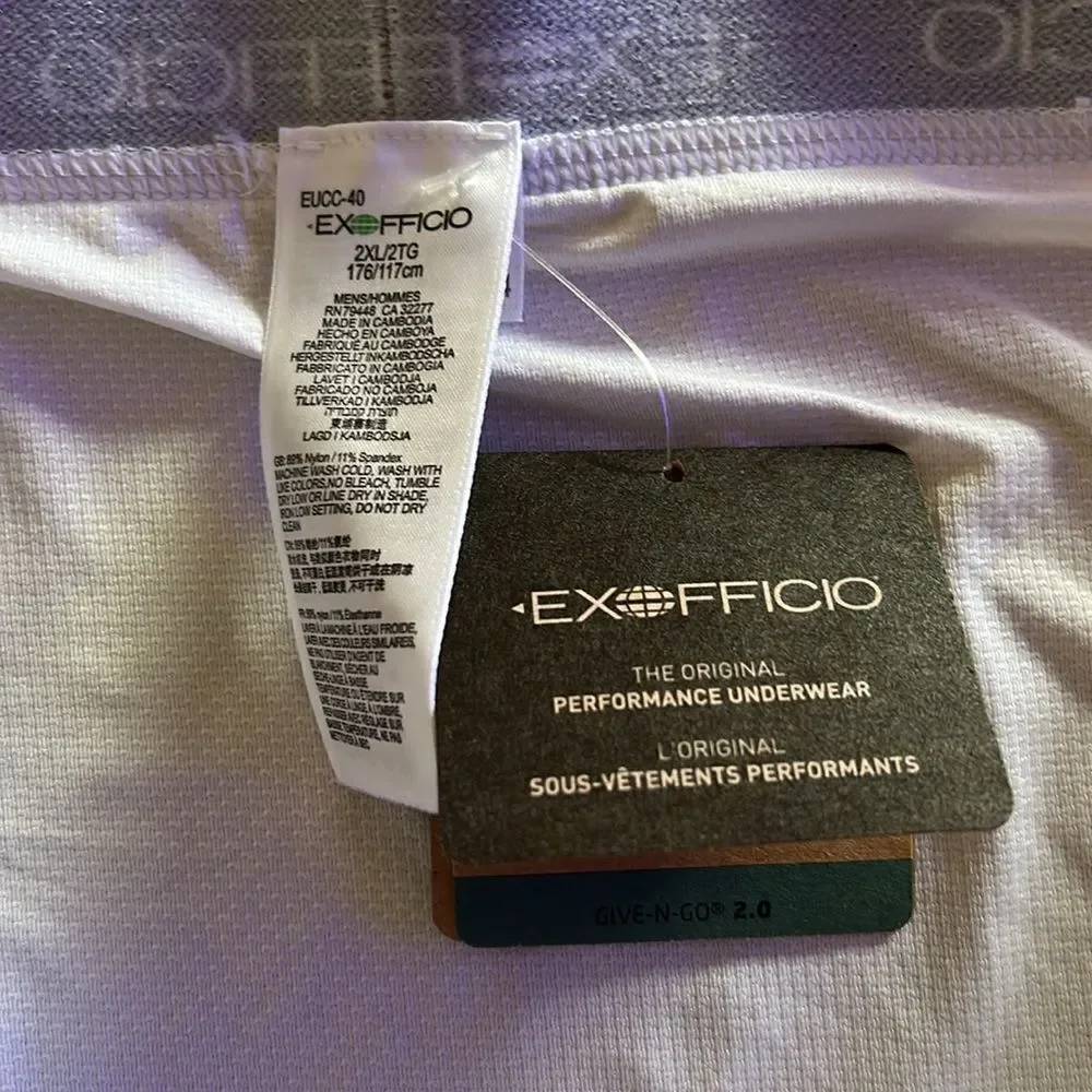 Exofficio Men's Give-N-Go® 2.0 Brief, White, size 2XL, NWT